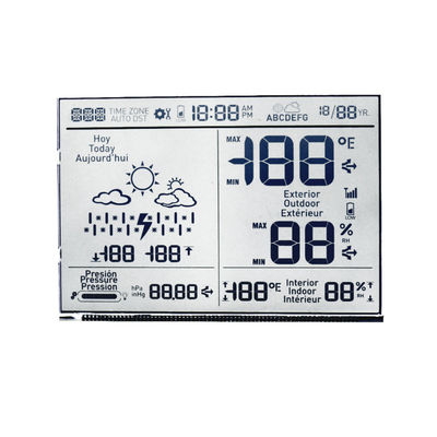 Màn hình tinh thể lỏng tùy chỉnh, Màn hình LCD 7 đoạn chữ số cho đồng hồ