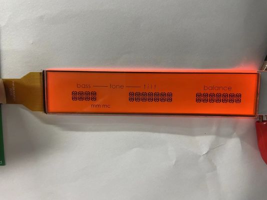 Positief matrix HTN LCD-scherm Monochroom 7 segment transmisief grafisch LCD-scherm voor audio