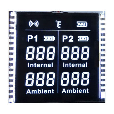 Preço de fábrica tela personalizada VA Segmento LCD Display Cor PIN Branco Luz de fundo Para termômetro de alimentos