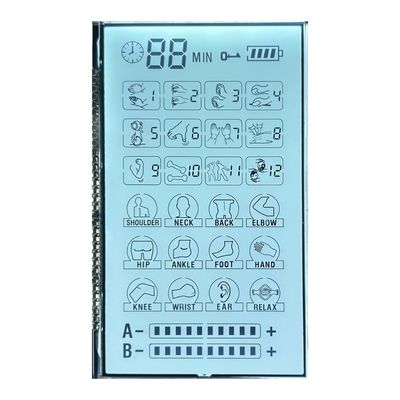3.6V Positiv 6 O' CLOCK Transmissive Monochrome Tn LCD-Display für Masseur