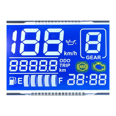 Fabriek Goede kwaliteit aangepast matrix HTN LCD-scherm Monochroom 7 Segment Grafisch LCD-scherm voor motorfietsinstrumenten
