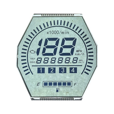 Factory Hot Sales HTN LCD Display Achtvorm Monochroom 7 Segment Grafisch LCD Scherm Voor Motorfiets Instrumenten
