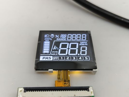 কারখানার বিক্রয় 7 সেগমেন্ট ভিএ সিওজি এলসিডি মডিউল ইলেকট্রিক বাইকের জন্য কাস্টমাইজড নেগেটিভ