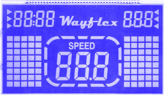 ตัวเลขตัวอักษรจอแสดงผล Lcd ฟิล์มสีน้ำเงิน, จอ Lcd ที่ตั้งโปรแกรมได้สำหรับเครื่องทำงาน / เครื่องกีฬา