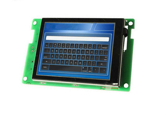 Industri 3,5 Inch TFT LCD Antarmuka Layar Sentuh Resistif RS232 Dengan Papan Driver