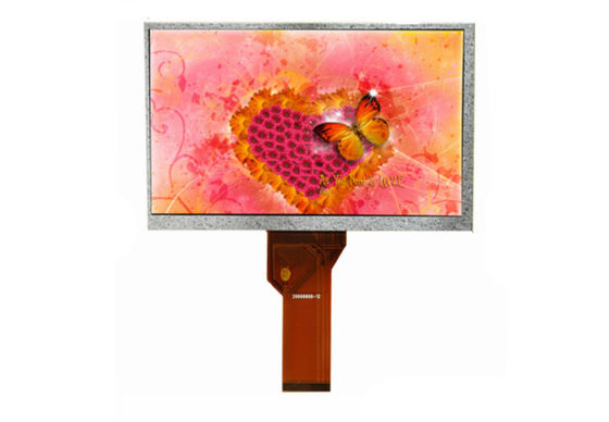 Widerstrebende Entschließung mit Berührungseingabe Bildschirms 7 Zoll TFT LCDs 800 * 480 Dot Sunlight Readable Lcd Rgb Schnittstelle