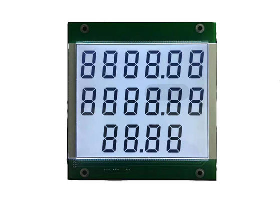Lcd-Hersteller 7 segmentiert 4 Anzeige Stellen-Mono-Bildschirm Lcd HTN für Brennstoff-Zufuhr