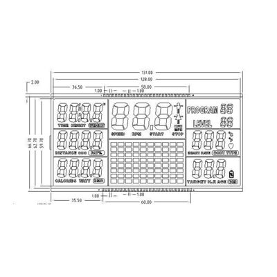 Touche screen van de de Vertoningstredmolen van het douane het Hoge Contrast HTN LCD met Gestreepte Verbinding