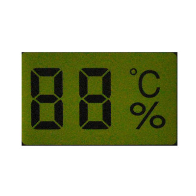 Custom Shape 2 Digit LCD Screen TN LCD Display Operating Temp -30-+80℃