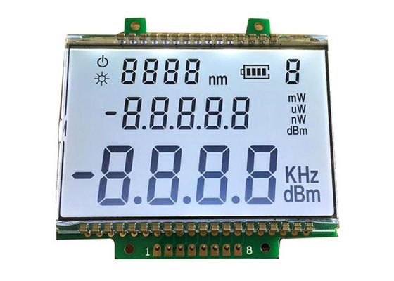 कस्टम 7 सेगमेंट एलसीडी डिस्प्ले पैनल / हाई कंट्रास्ट ट्रांसपेरेंट पॉज़िटवे एलसीडी मॉड्यूल