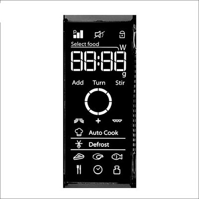 شاشة عرض LCD 2.8V-5.5V VA عبر الانعكاس تعمل على درجة الحرارة -30- + 80 ℃