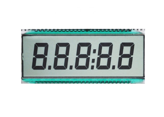 Monochrome Lcd Segment Display HTN LCD Display Module With White LED Backlight