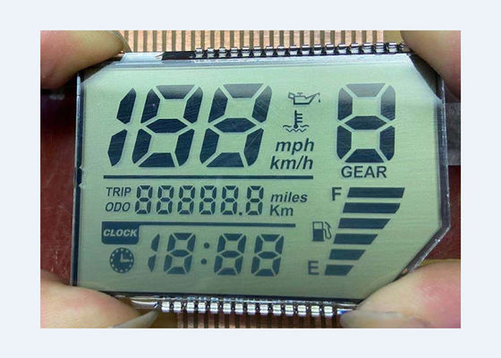 Weerspiegelende TN LCD van de Metaalspeld Vertoning 7 Segment Aangepaste Groottemodule